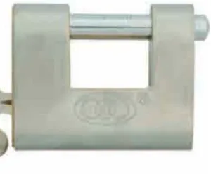 Stainless Steel coated Shutter Lock 80mm