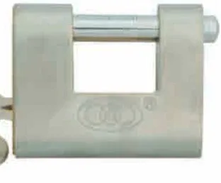 Stainless Steel coated Shutter Lock 80mm