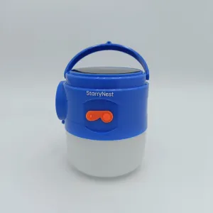 StarryNest lamp for outdoor portable Three Gears Battery Display Strong Light Weak Light Long Range Lighting Gear, White, xuanlang001