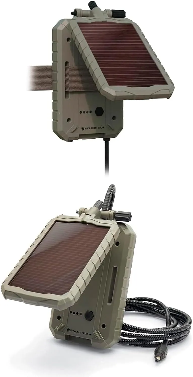 Stealth Cam Deceptor MAX Dual Sim 40MP Photo & 1440P QHD Video No-Glo LED Hunting Cellular Trail Camera and Sol-Pak Solar Battery Pack, Available on AT&T & Verizon