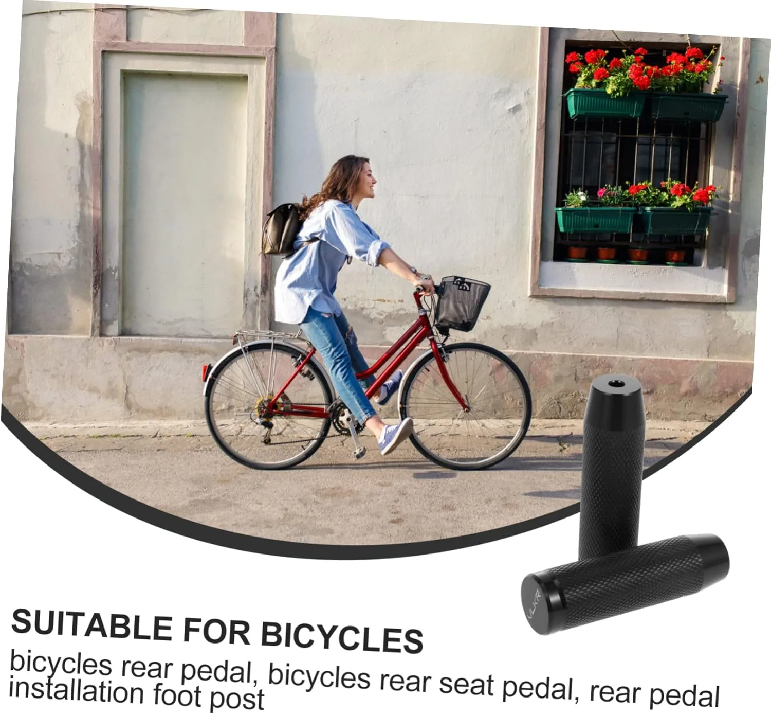SUPVOX 1 Pair Bicycle Rear Pedal Bicycles Pegs Bicycles Pedal Belly Dancing Stunt Pedal Ski Gloves Wallet Tool