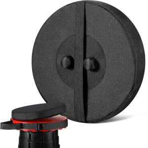 Suzile 1 Piece Telescopic Stool Cushion (Exclude Stool) with Memory Foam Retractable Folding Stool Cushion with Elastic Strap Round Thickened Folding Cushion