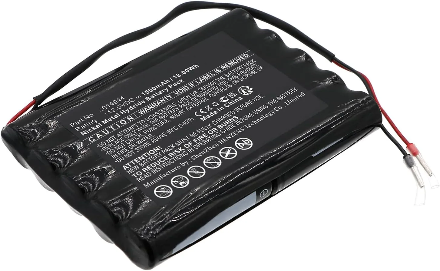 Synergy Digital Automatic Doors Battery, Compatible with GEZE 14944 Automatic Doors, (Ni-MH, 12V, 1500mAh) Ultra High Capacity, Replacement for GEZE 502236 Battery