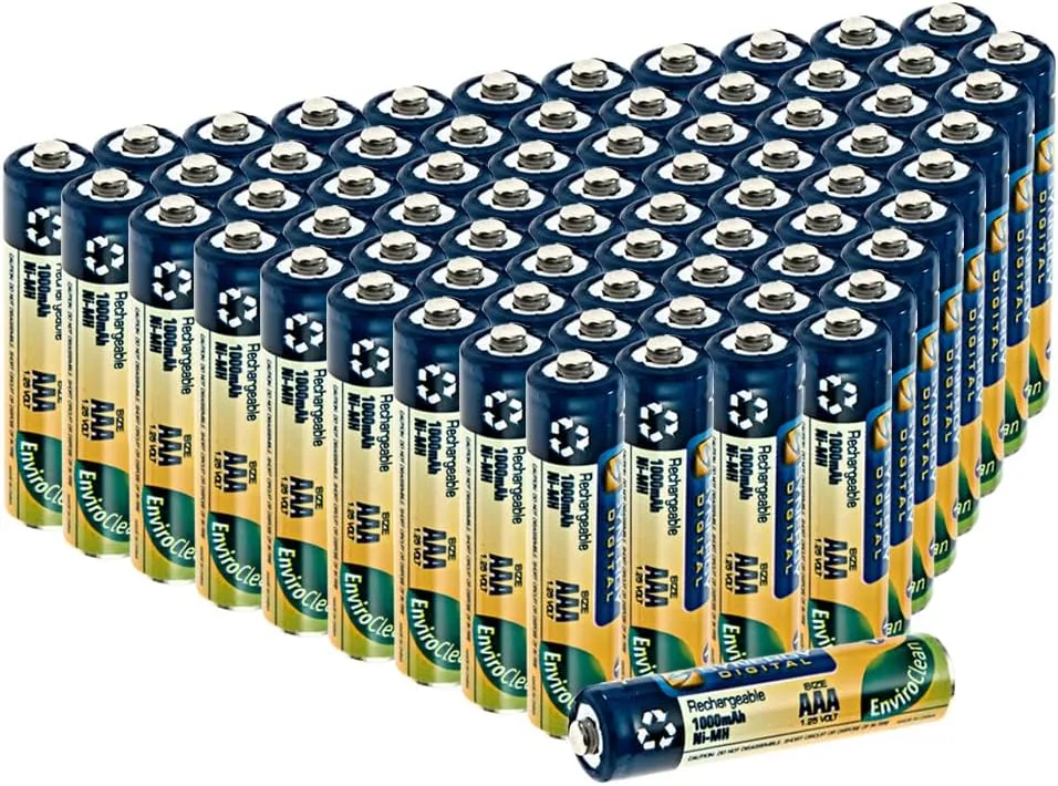 Synergy Digital Baby Monitor Batteries, Compatible with Angelcare AC401 Baby Monitor, (Ni-MH, 1.25V, 1000mAh), Combo-Pack Includes: 72 x AAA Rechargeable Batteries