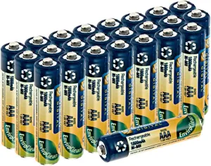 Synergy Digital Baby Monitor Batteries, Compatible with Angelcare AC601 Baby Monitor, (Ni-MH, 1.25V, 1000mAh), Combo-Pack Includes: 24 x AAA Rechargeable Batteries