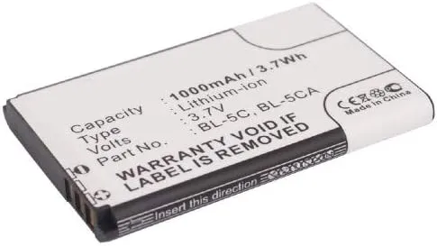 Synergy Digital Barcode Scanner Battery, Compatible with Wintec WBT-202 Barcode Scanner, (Li-ion, 3.7, 1000mAh) Ultra High Capacity, Replacement for Lark Bjorn BL-6SP Battery