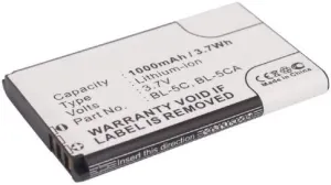 Synergy Digital Barcode Scanner Battery, Compatible with Wintec WBT-202 Barcode Scanner, (Li-ion, 3.7, 1000mAh) Ultra High Capacity, Replacement for Lark Bjorn BL-6SP Battery