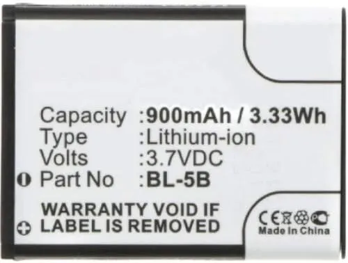Synergy Digital Camera Battery, Compatible with Vertu RHV-8 Digital Camera, (Li-ion, 3.7, 900mAh) Ultra High Capacity, Replacement for iSpan BTA002 Battery