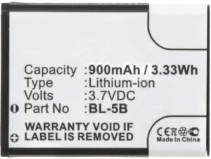 Synergy Digital Camera Battery, Compatible with Vertu RHV-8 Digital Camera, (Li-ion, 3.7, 900mAh) Ultra High Capacity, Replacement for iSpan BTA002 Battery