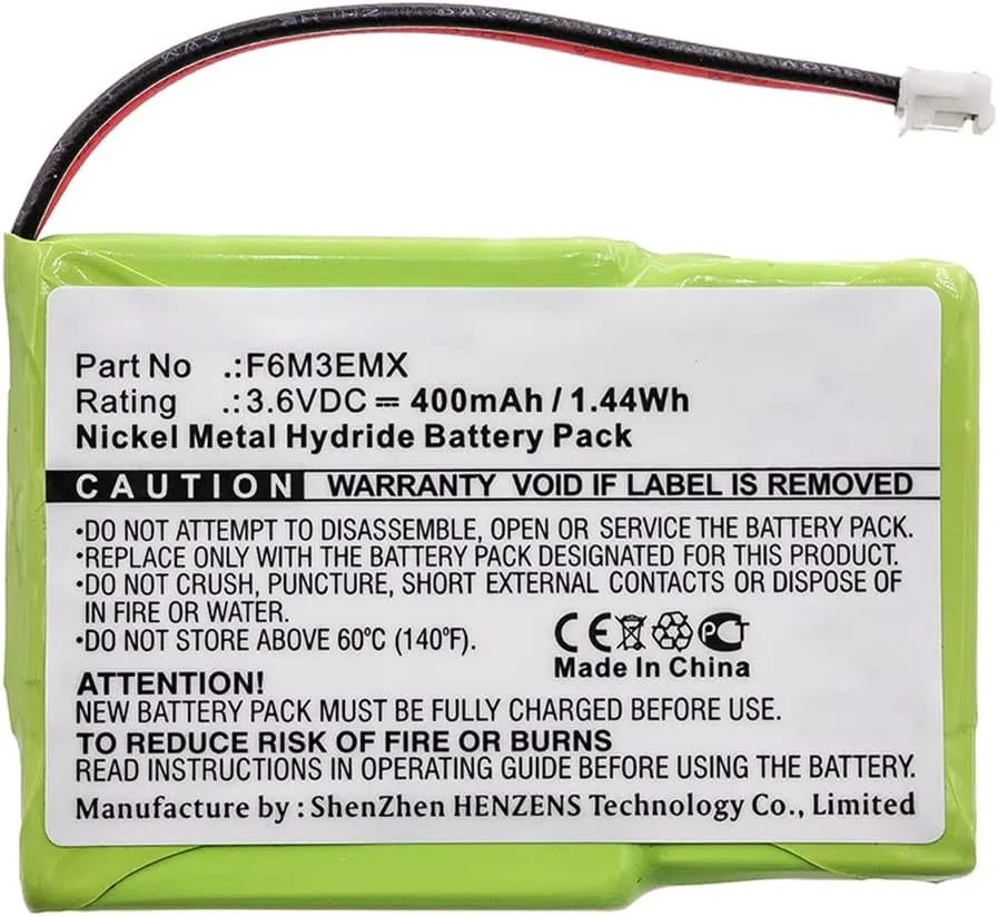 Synergy Digital Cordless Phone Battery, Compatible with Sagem 330 Cordless Phone, (Ni-MH, 3.6V, 400mAh) Ultra High Capacity, Replacement for VODAFONE F6M3EMX Battery