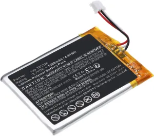 Synergy Digital Dashcam Battery, Compatible with Visonic PowerMaster 360-pg2 Dashcam, (Li-Pol, 3.7V, 1300mAh) Ultra High Capacity, Replacement for Visonic 103-305328 Battery