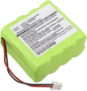 Synergy Digital Emergency Lighting Battery, Compatible with Visonic 0-100605 Emergency Lighting, (Ni-MH, 9.6V, 2000mAh) Ultra High Capacity, Replacement for Visonic 0-9912-L Battery