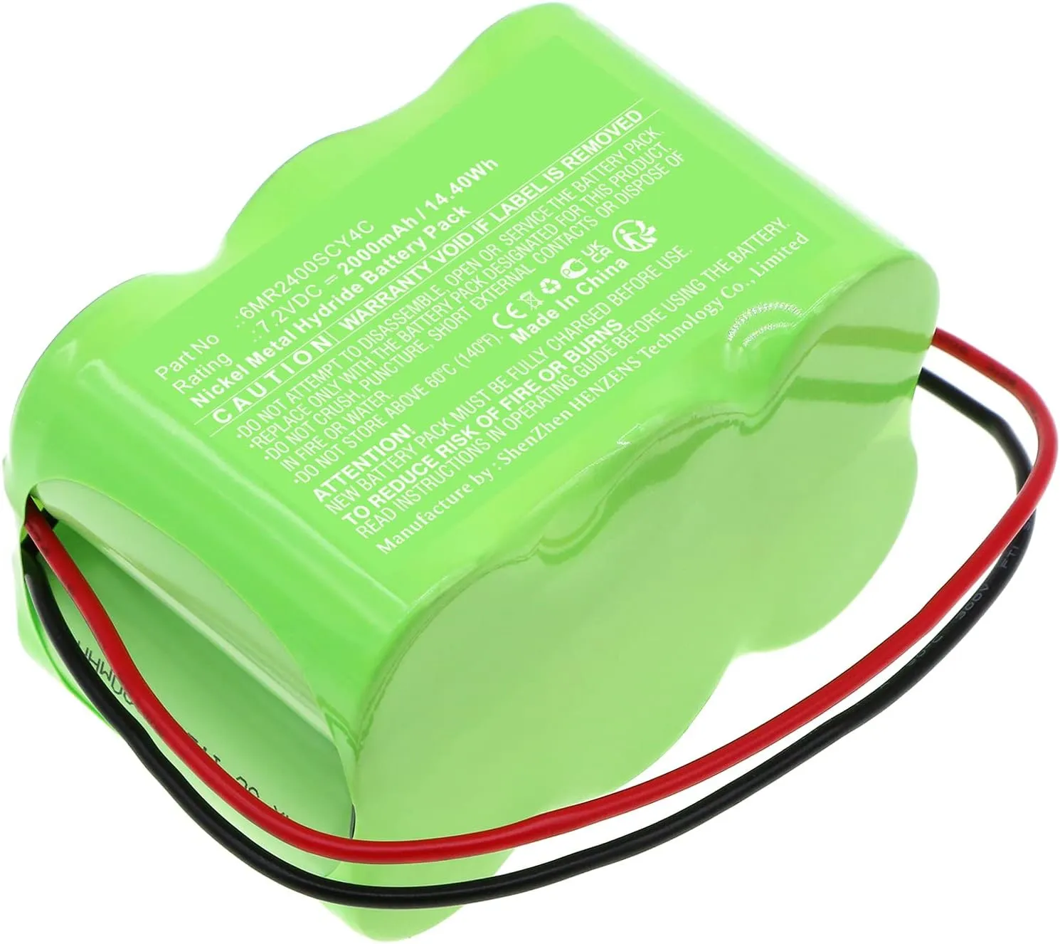Synergy Digital Equipment Battery, Compatible with Kathrein 6MR2400SCY4C Equipment, (Ni-MH, 7.2V, 2000mAh) Ultra High Capacity, Replacement for Kathrein 6MR2400SCY4C Battery