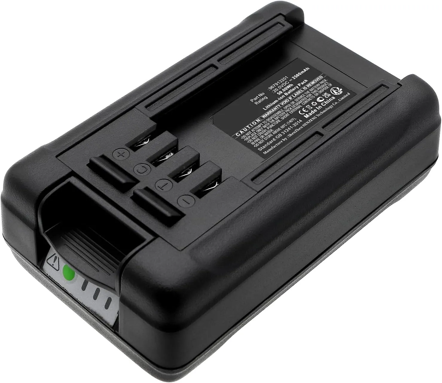 Synergy Digital Lawn Mower Battery, Compatible with Flymo K9652 Lawn Mower, (Li-ion, 20V, 2500mAh) Ultra High Capacity, Replacement for Flymo BA01 Battery