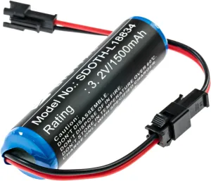 Synergy Digital Solar Battery, Compatible with Gama Sonic GS32V15 Solar, (LiFePO4, 3.2V, 1500mAh) Ultra High Capacity, Replacement for Gama Sonic GS32V15 Battery