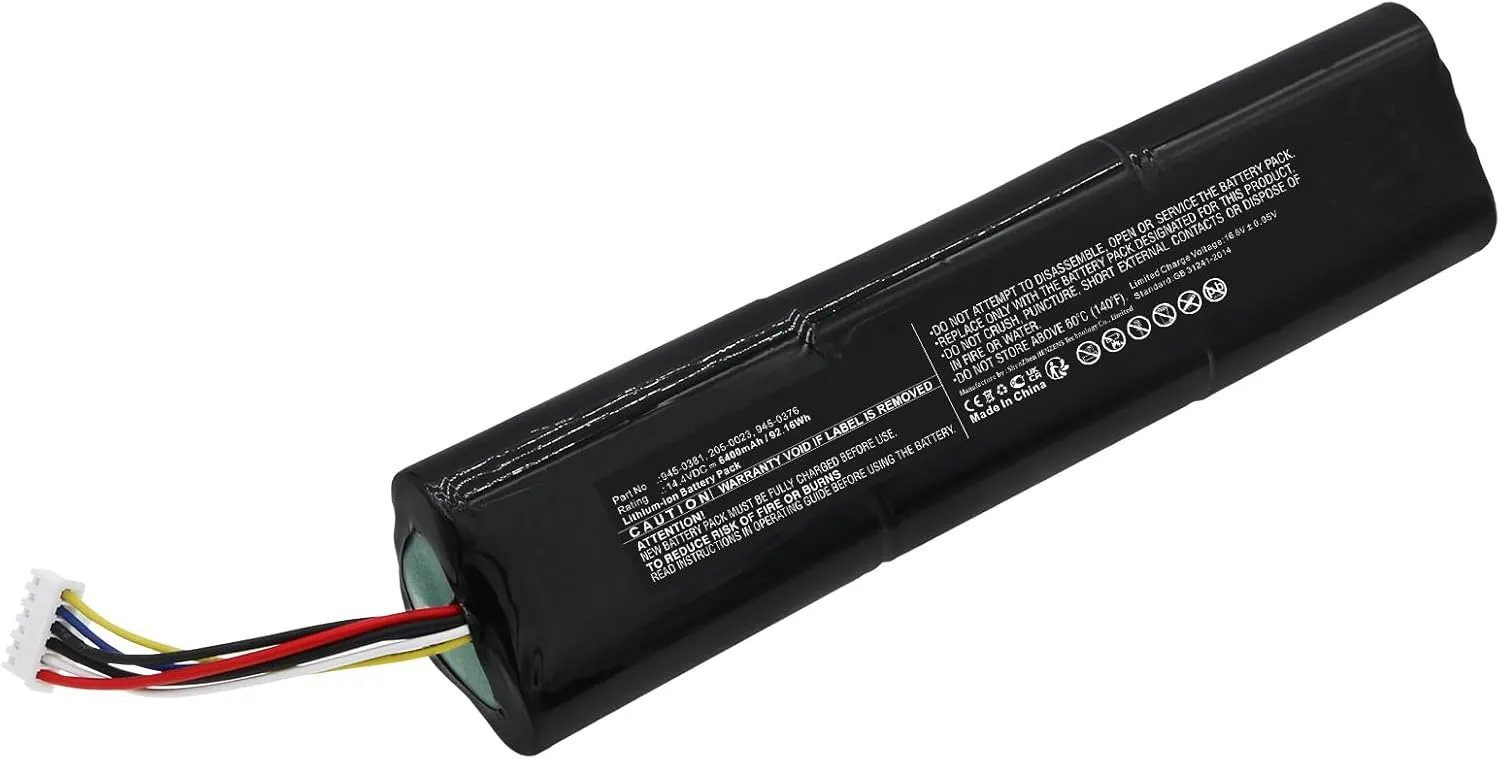 Synergy Digital Vacuum Cleaner Battery, Compatible with Neato D8 Vacuum Cleaner, (Li-ion, 14.4V, 6400mAh) Ultra High Capacity, Replacement for Neato 205-0021 Battery