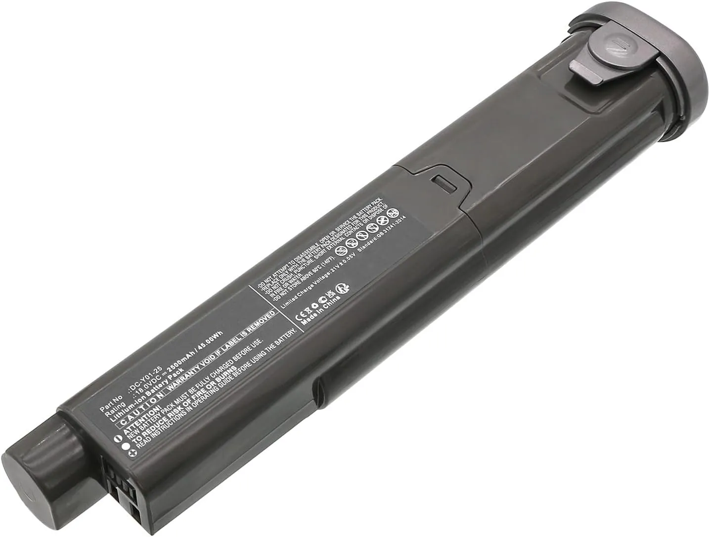Synergy Digital Vacuum Cleaner Battery, Compatible with SUPRO DC-Y01-25 Vacuum Cleaner, (Li-ion, 18V, 2500mAh) Ultra High Capacity, Replacement for SUPRO DC-Y01-25 Battery