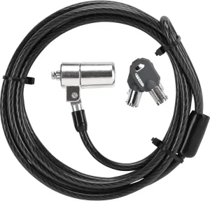 Targus DEFCON T-Lock Key Cable Lock for Laptop Computer and Desktop Security Cable (ASP48EU), Black