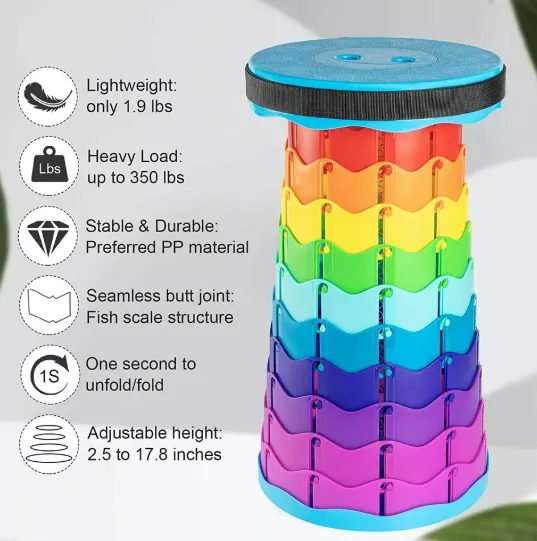 Telescopic Foldable Chair Portable Seating Solution