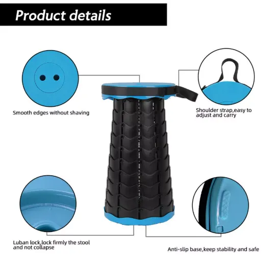Telescopic Foldable Chair Portable Seating Solution