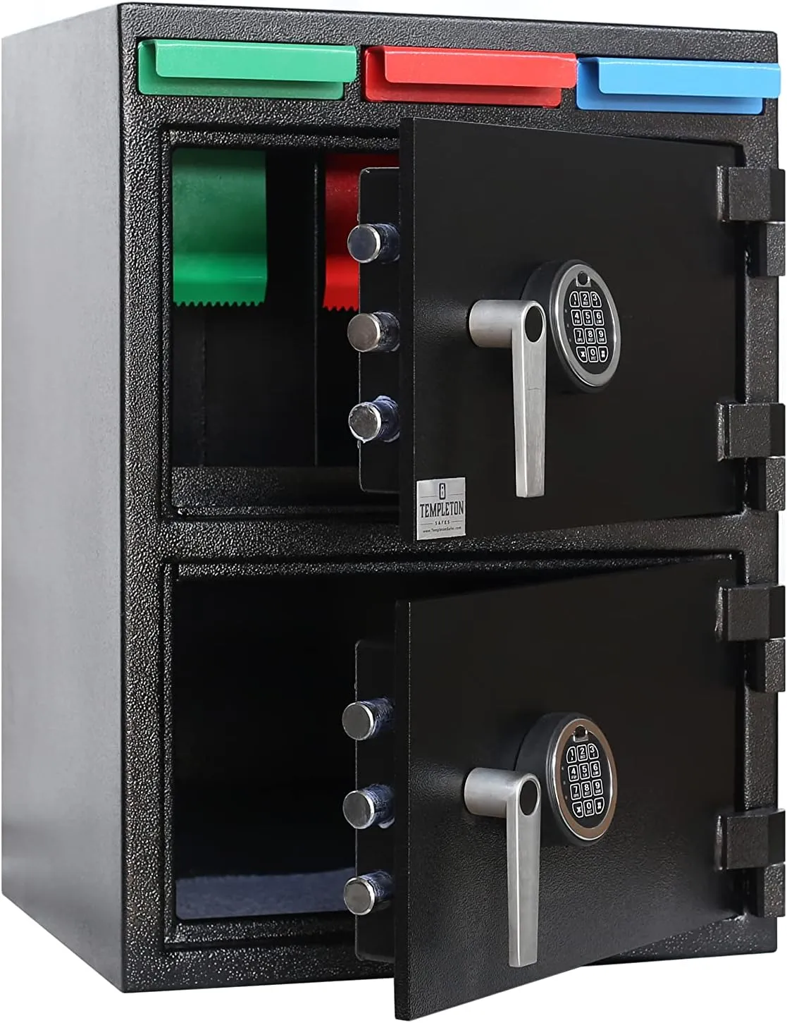 Templeton Safes Two Door Multi-User Depository Drop Safe with Electronic Locks & Segregated Drop Slots