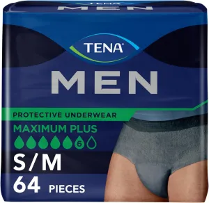 TENA Incontinence Underwear for Men, Maximum Plus Absorbency, Large/Extra Large - 56 Count (Packaging May Vary)