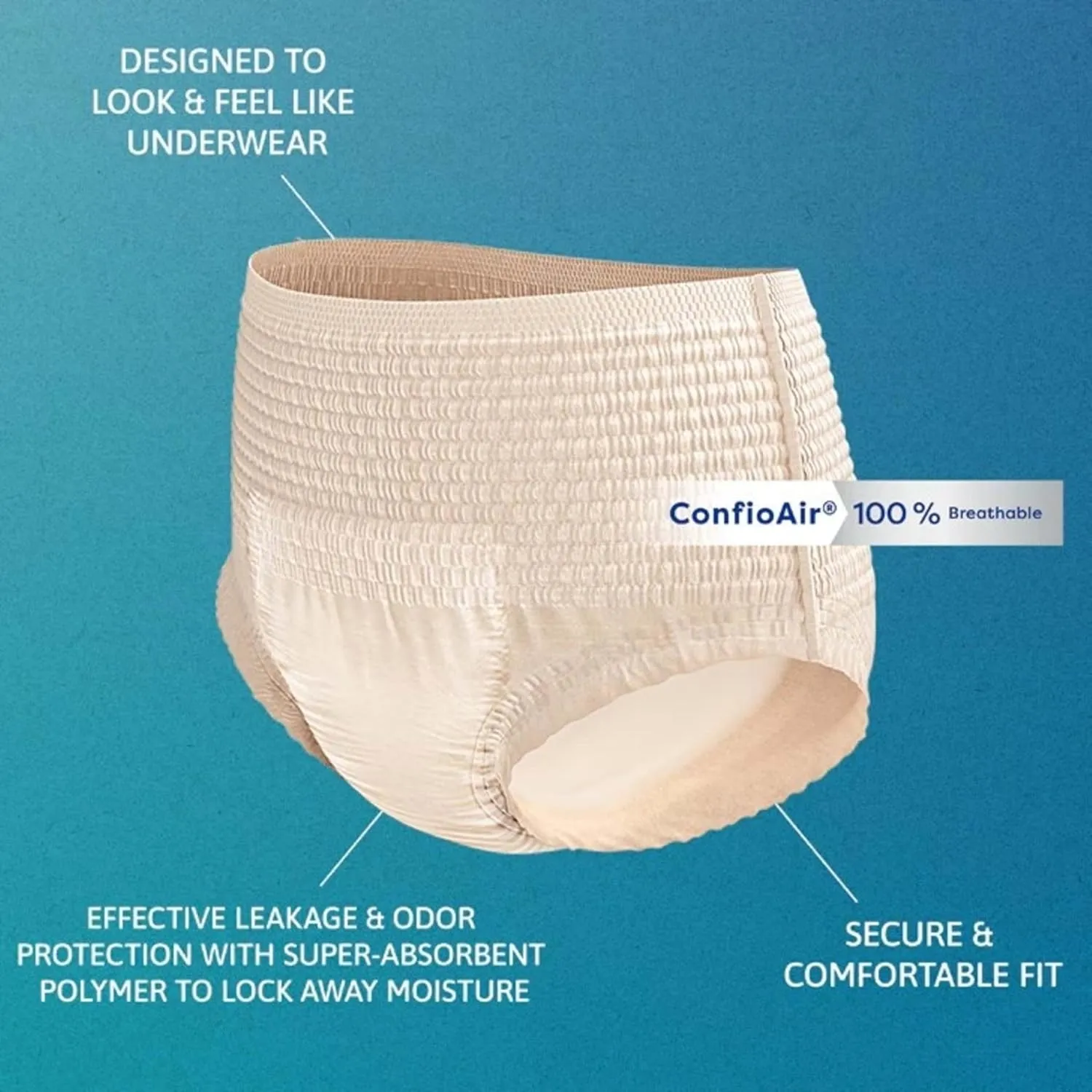 TENA Incontinence Underwear for Women, Maximum Absorbency, ProSkin - Large - 72 Count