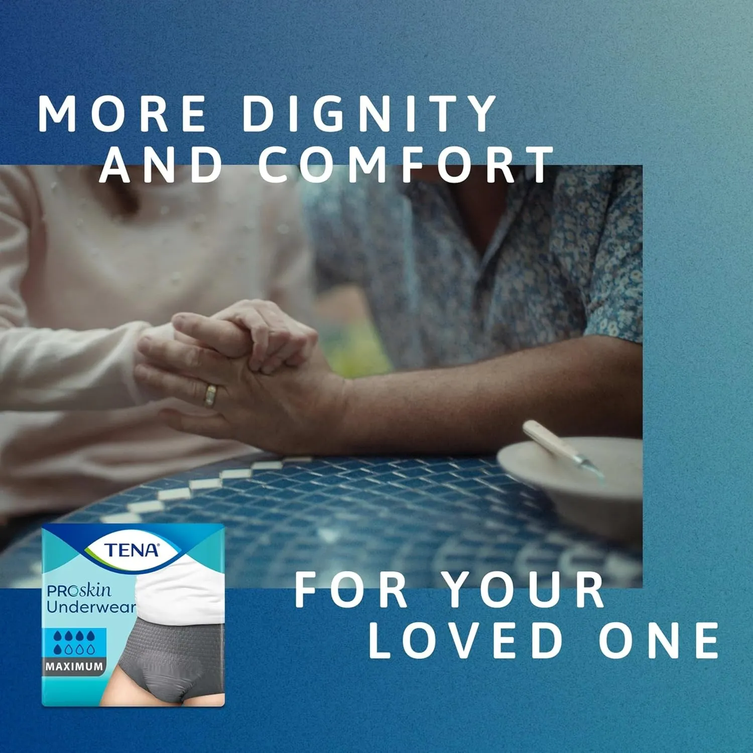 TENA ProSkin Disposable Underwear Male Pull On with Tear Away Seams Medium, 73520, Maximum, 80 Ct