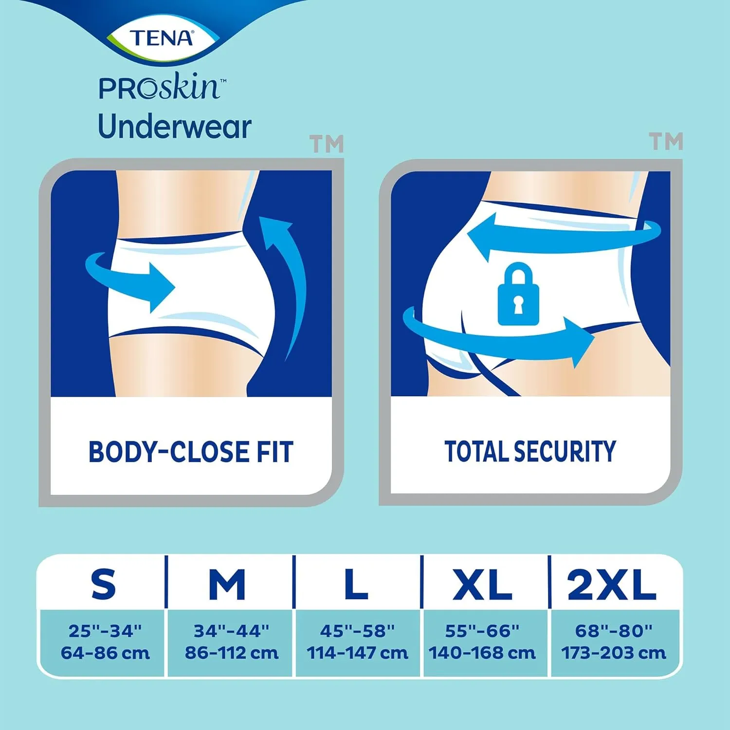 TENA ProSkin Plus Disposable Underwear Pull On with Tear Away Seams Medium, 72632, 80 Ct