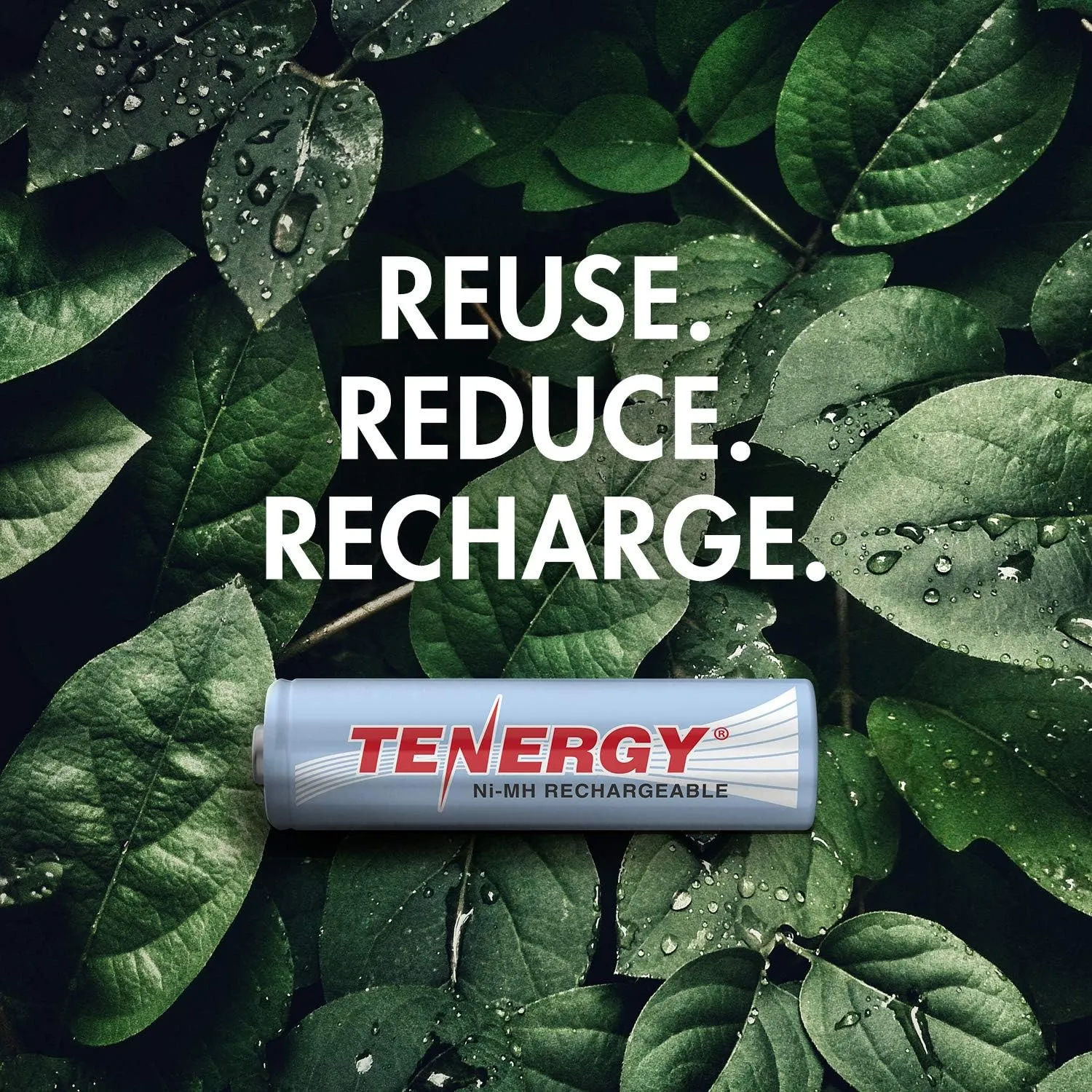 Tenergy AA Rechargeable Battery, High Capacity 2500mAh NiMH AA Battery, 1.2V Double A Batteries, 12 Pack