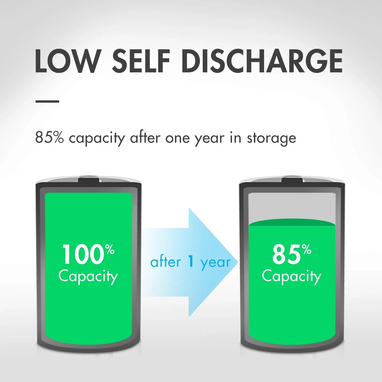 Tenergy Centura AAA NIMH Rechargeable Battery, 800mAh Low Self-Discharge Triple A Battery, 24 Pack