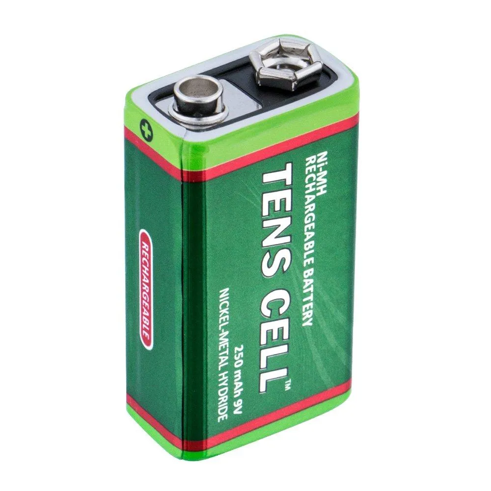 TENS Cell 9V 250mAh NI-MH Rechargeable Battery Smart Choice (2 Batteries)