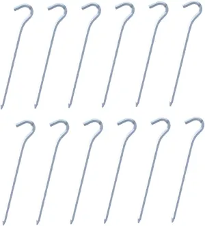 Tent Nail Stakes 12pcs Ground Pegs Heavy Duty Aluminum Stake for Camping Tents