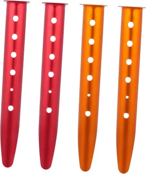 Tent Stakes for Sand Camping Tent Accessories 4pcs Strong Aluminum Pegs