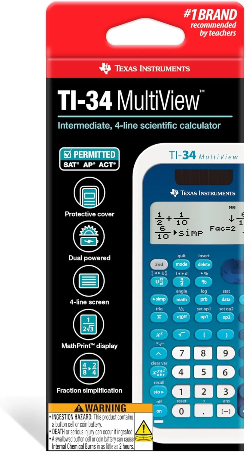 Texas Instruments TI-34 MultiView Scientific Calculator