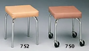 Therapy - Exam Stool Backless Fixed Height 3 Inch Ball Bearing Casters Camel - 750