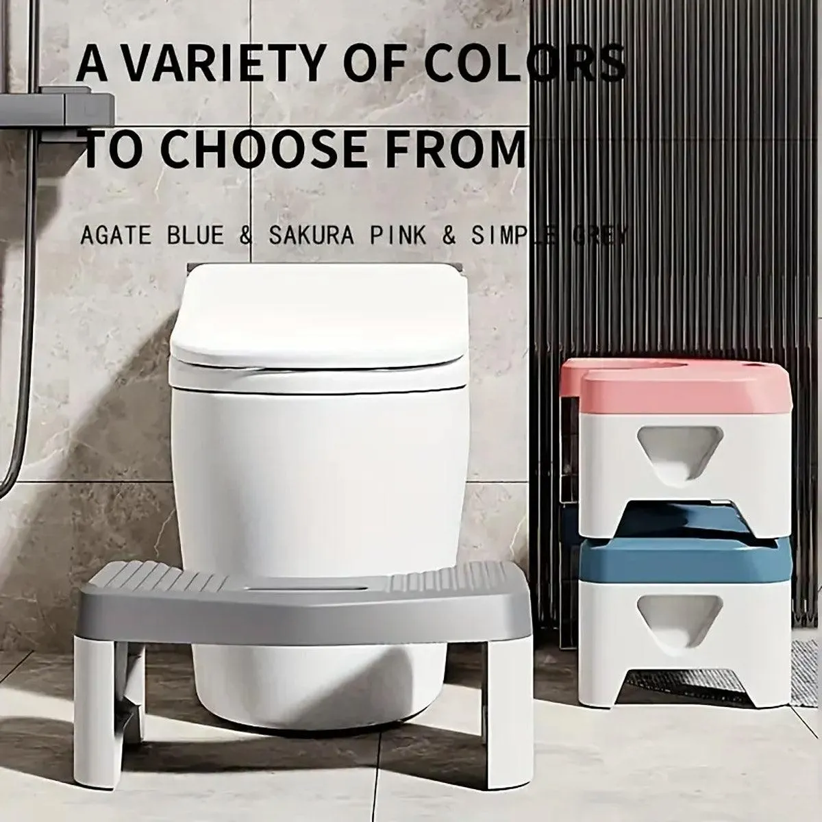 Thickened Toilet Squatting Stool Bathroom Footstool Household Restroom Pad