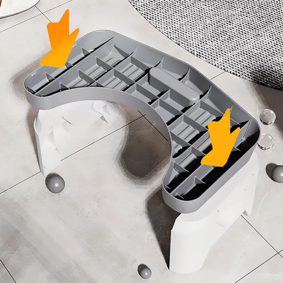 Thickened Toilet Squatting Stool Bathroom Footstool Household Restroom Pad
