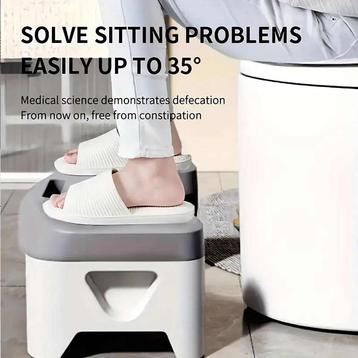 Thickened Toilet Squatting Stool Bathroom Footstool Household Restroom Pad