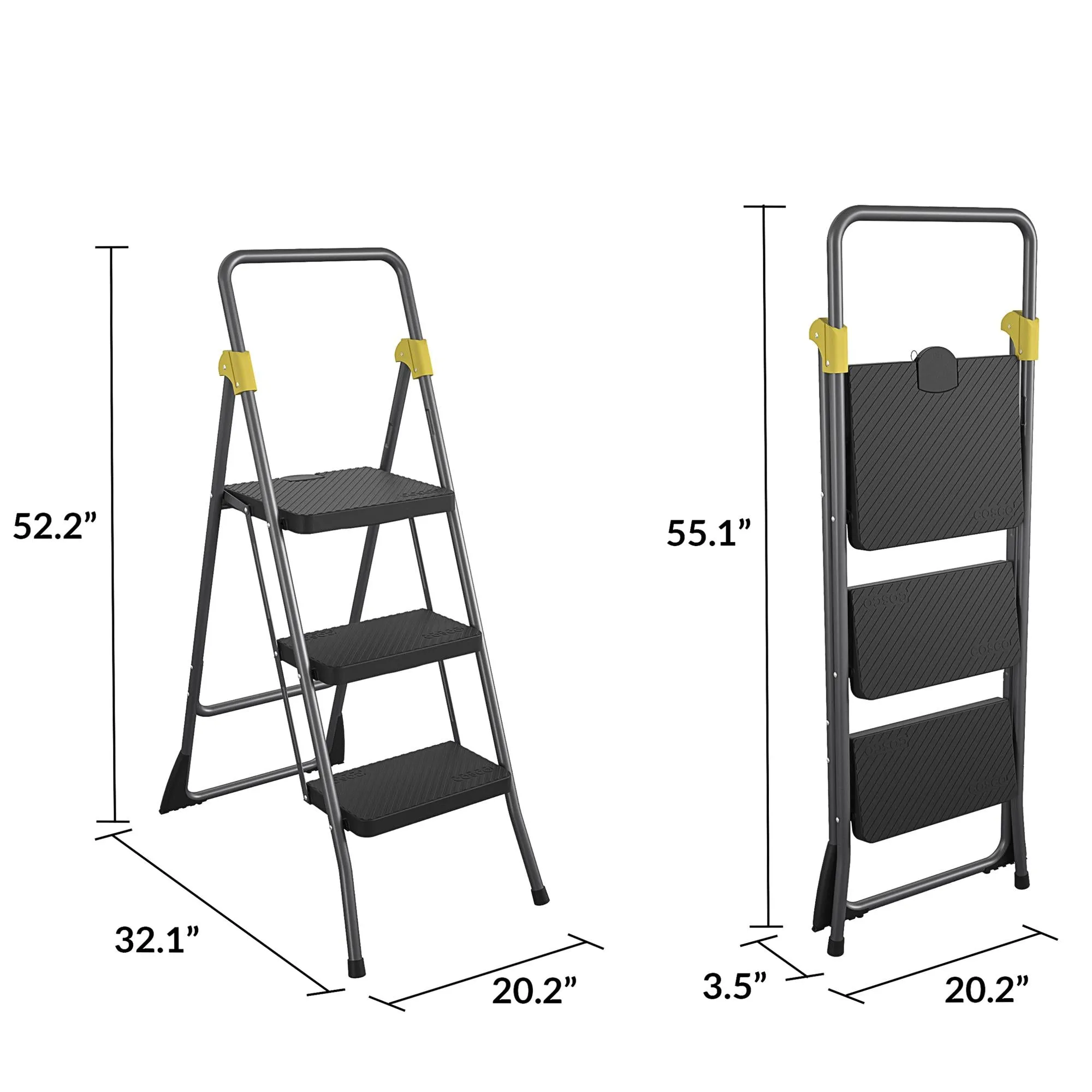 Three-Step Folding Step Stool