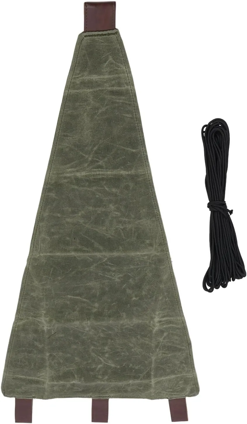TOPINCN Folding Camping Cloth Seat with Rope, Portable Travel Camping Stool Fabric for Fishing Beach, Suitable for Camping, Fishing, Beach Outings, Backyard Lounging (OD Green)