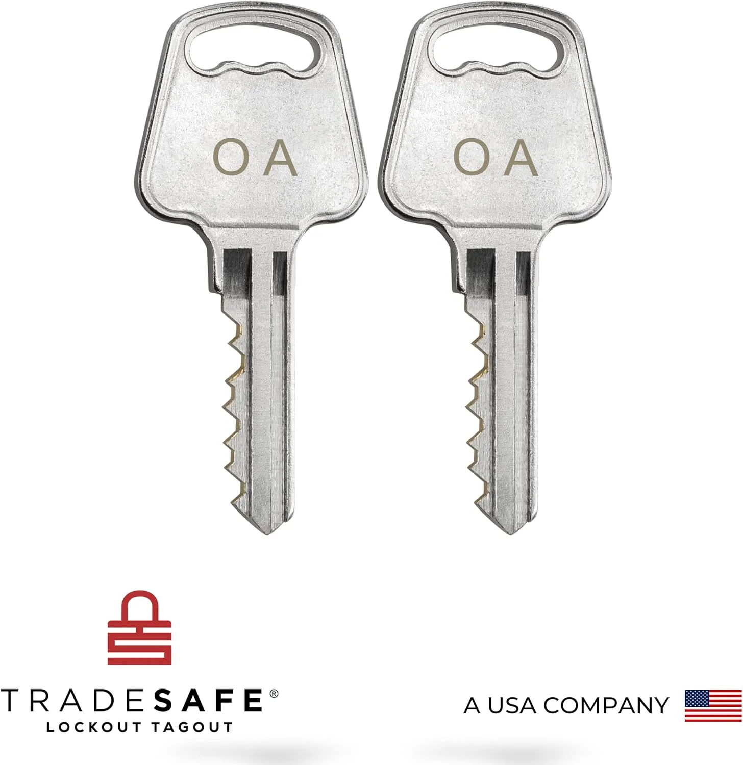 TRADESAFE Lockout Tagout Lock Sets, 10 Orange Keyed Alike Unlimited Grouping Safety Padlocks, 2 Keys Per Lock, OSHA Compliant Loto Locks, for Lock Out Tag Out Kits