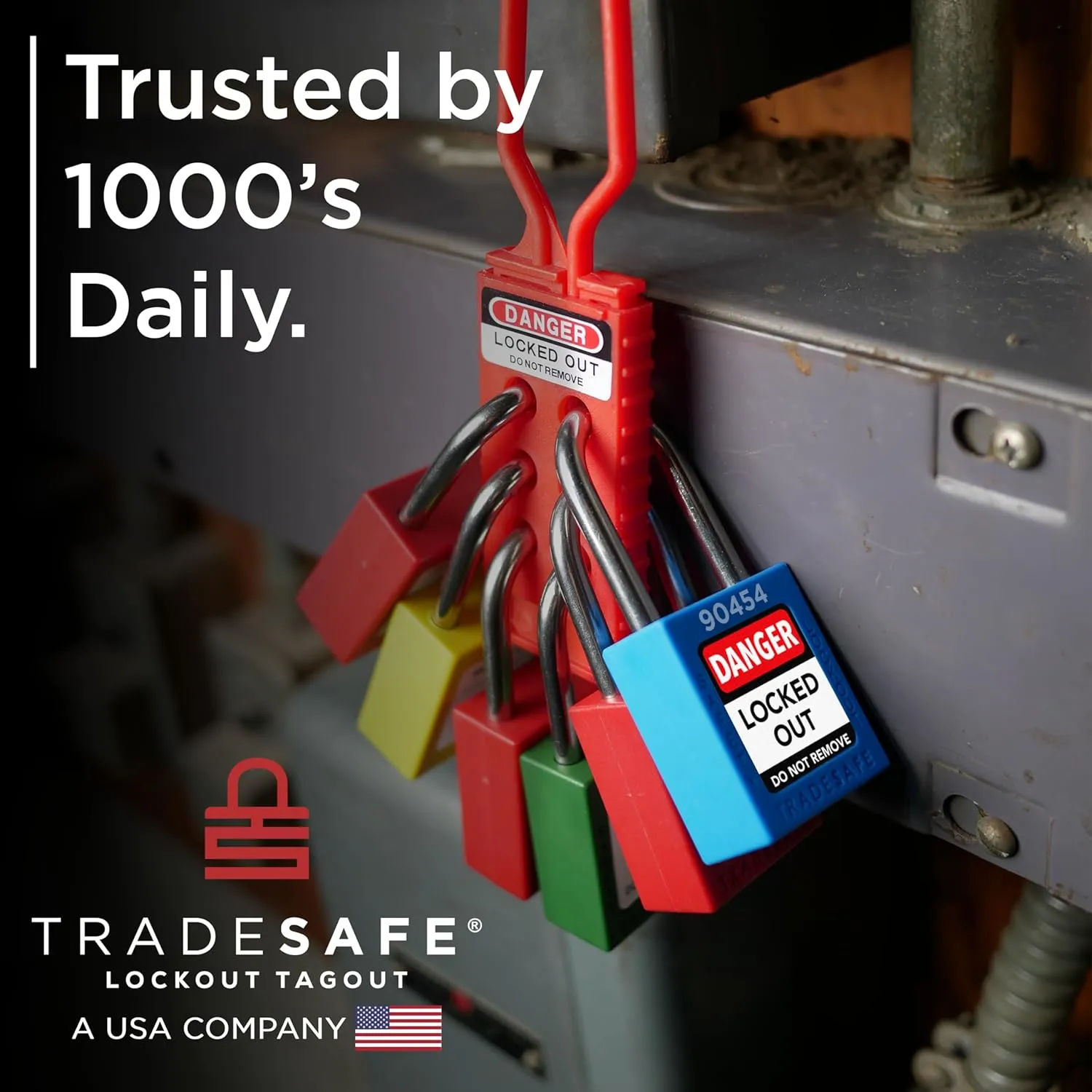 TRADESAFE Lockout Tagout Locks Set - 10 Green Lockout Locks Keyed Different, 2 Keys Per Loto Lock, OSHA Compliant Lock Out Tag Out Padlocks for Electrical Lockout Tag Out Kits