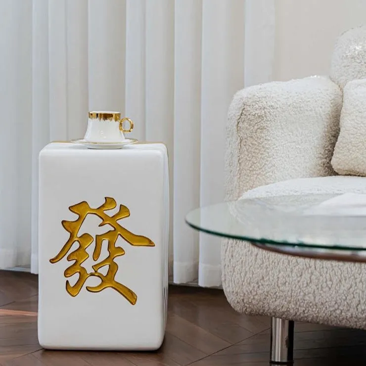 Traditional Mahjong Side Table