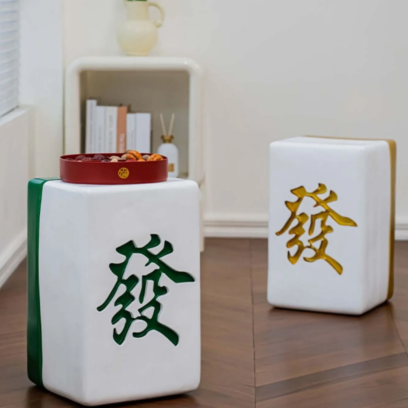 Traditional Mahjong Side Table