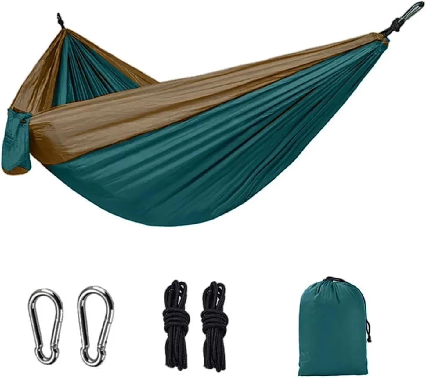 Travel Camping Hammock 300kg Load Capacity Breathable Quick-Drying Parachute Nylon Included Outdoor Indoor Garden for Terrace, Outdoor