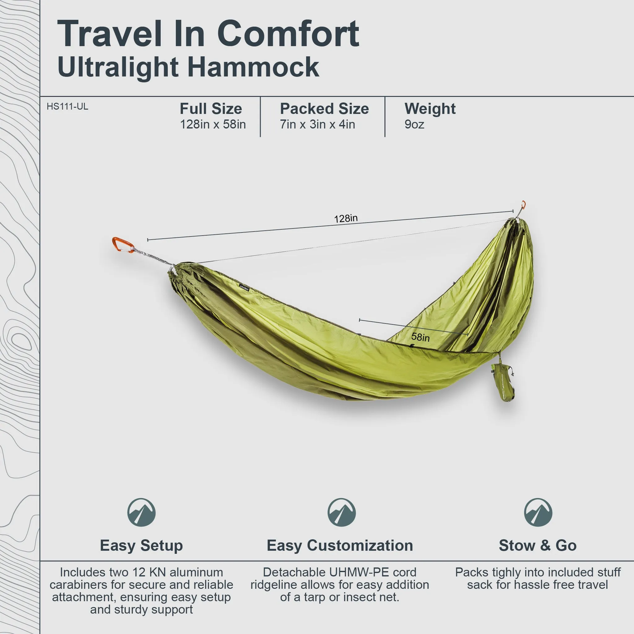 Travel Hammock Single