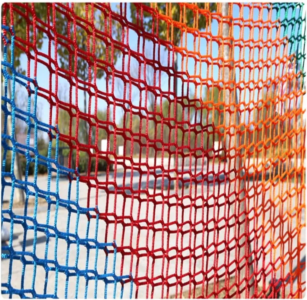 Tree House net Climbing Cargo Net 2X2m, 2X3m, 3X3m, 3X4.5m, 4.5X4.5m Kids Playground Net Double Layers Heavy Duty Backyard Net Double Layers