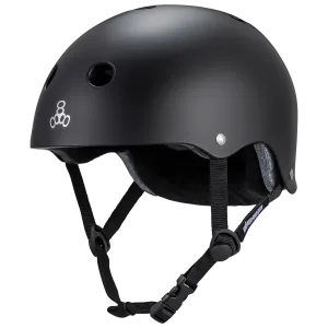 Triple 8 - Black Matte Deep Cover Helmet