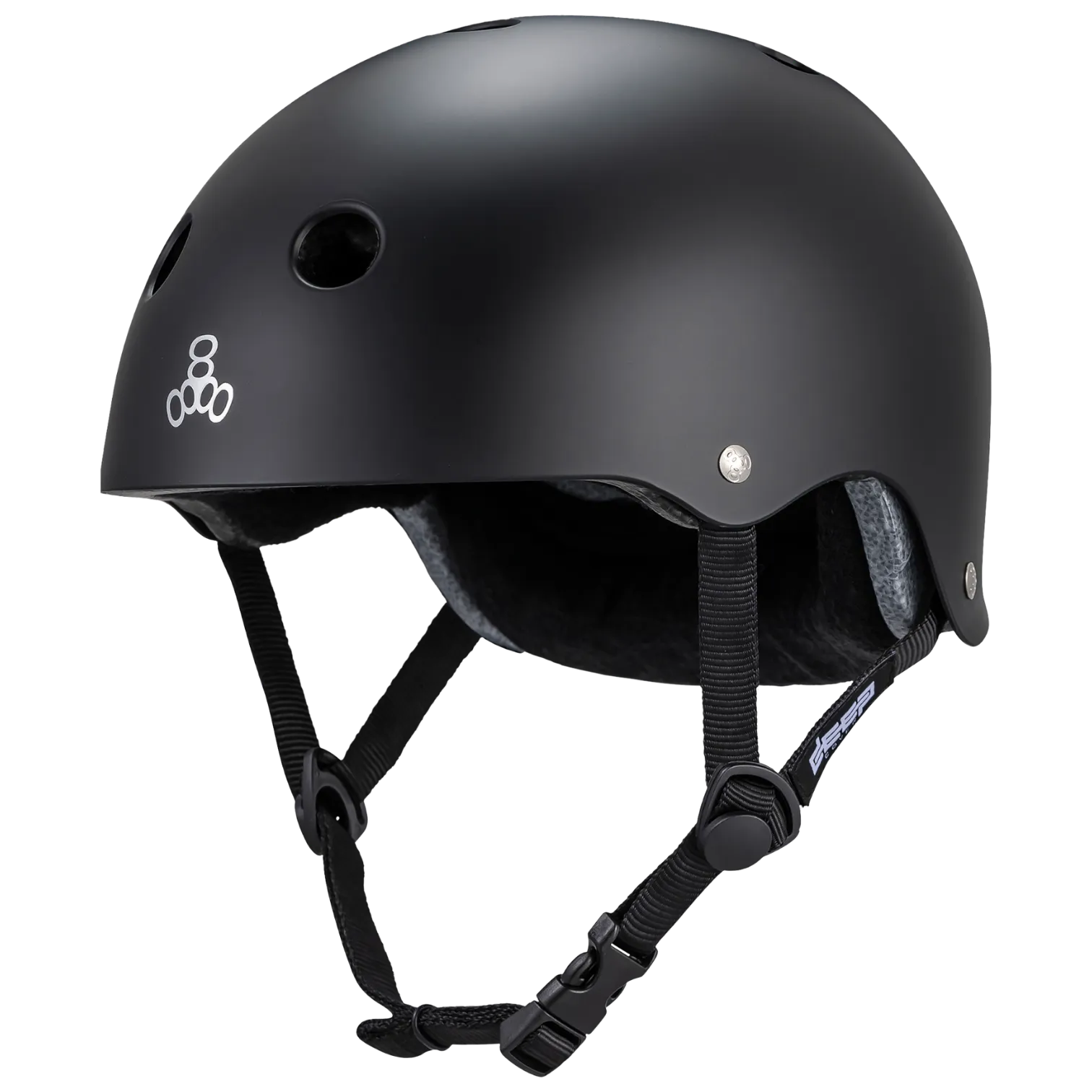 Triple 8 - Black Matte Deep Cover Helmet